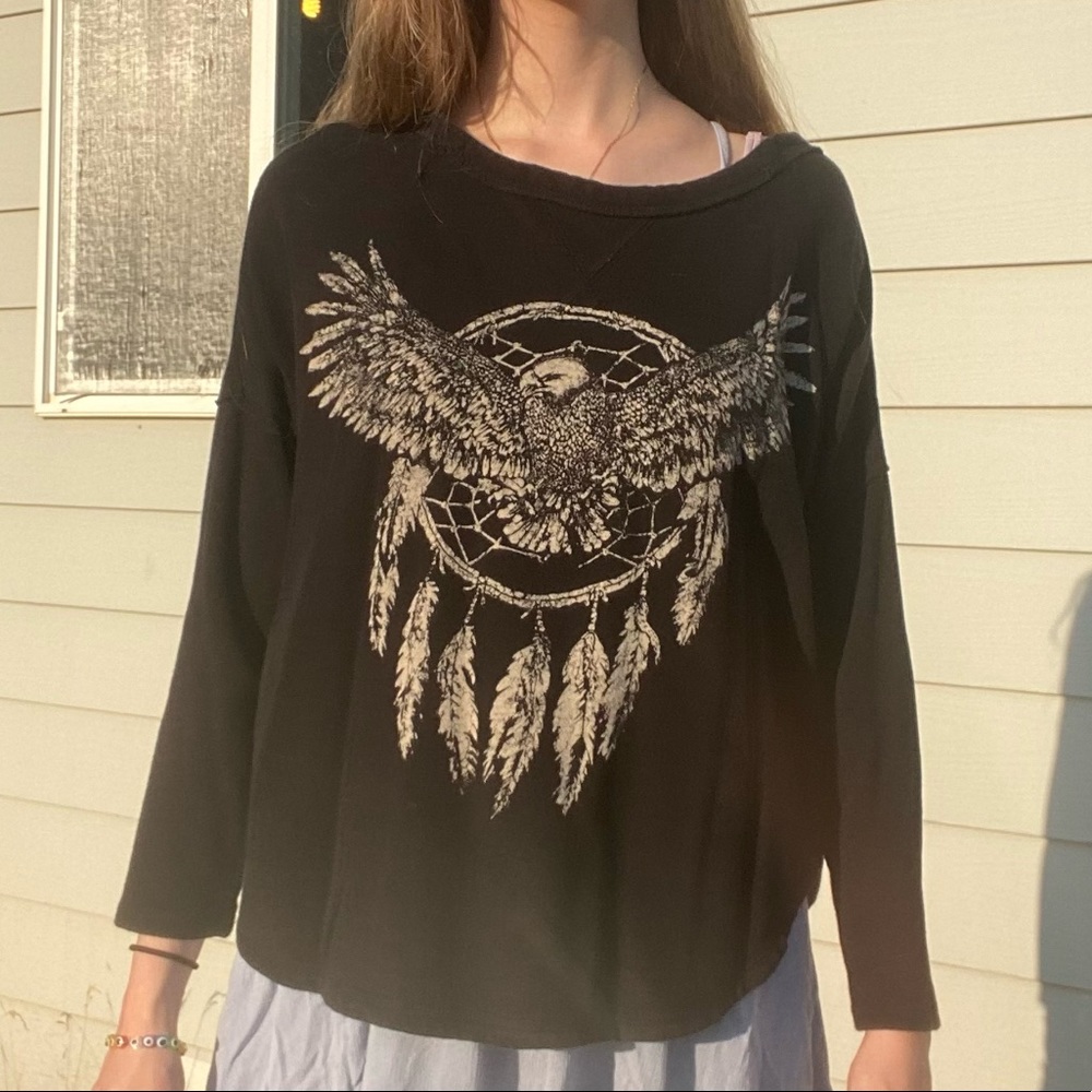 Eagle and dream-catcher sweater